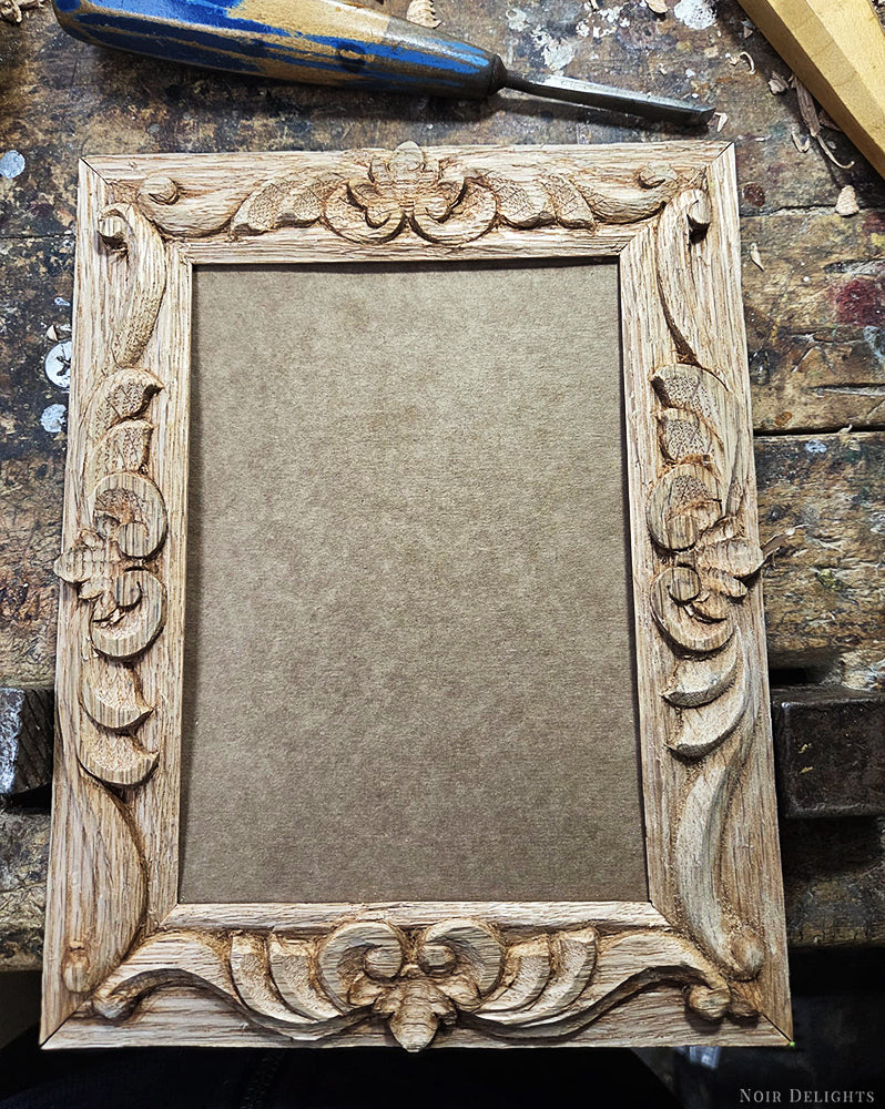 Pet Commission // Hand-Carved Frame