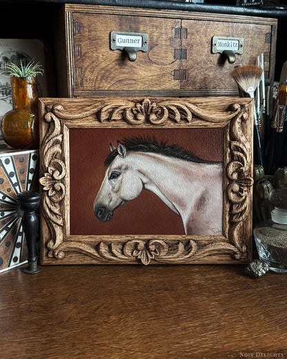 Pet Commission // Hand-Carved Frame