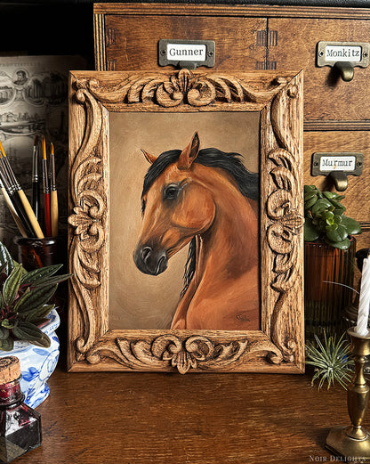 Pet Commission // Hand-Carved Frame