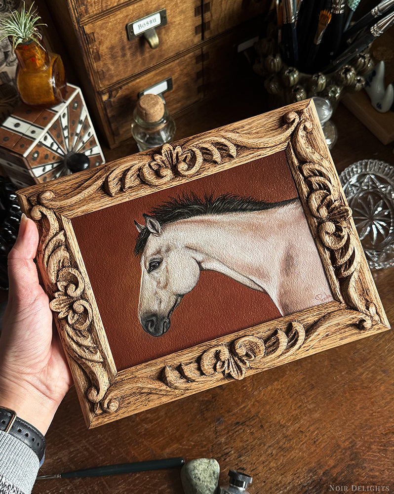 Pet Commission // Hand-Carved Frame