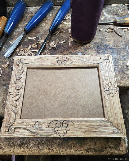 Pet Commission // Hand-Carved Frame