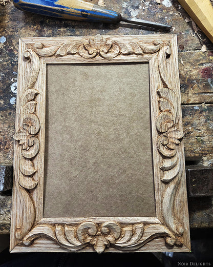 Pet Commission // Hand-Carved Frame